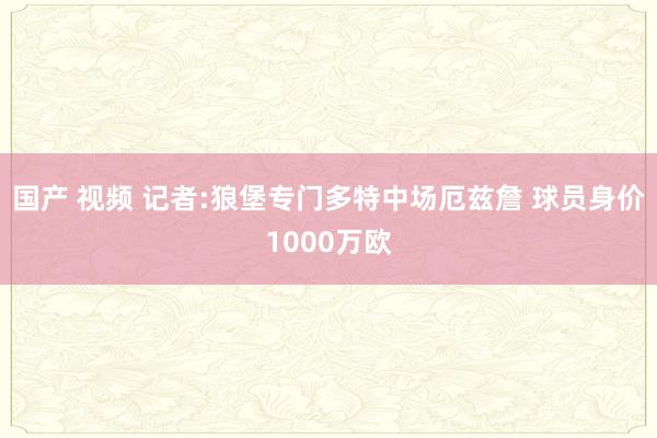 国产 视频 记者:狼堡专门多特中场厄兹詹 球员身价1000万欧