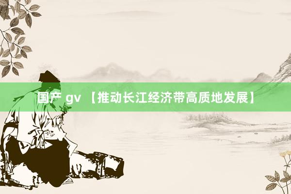 国产 gv 【推动长江经济带高质地发展】